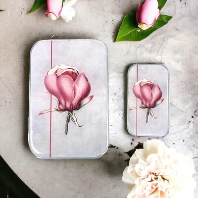 Firefly Notes Large Notions Tin with Bulb Stitch Markers