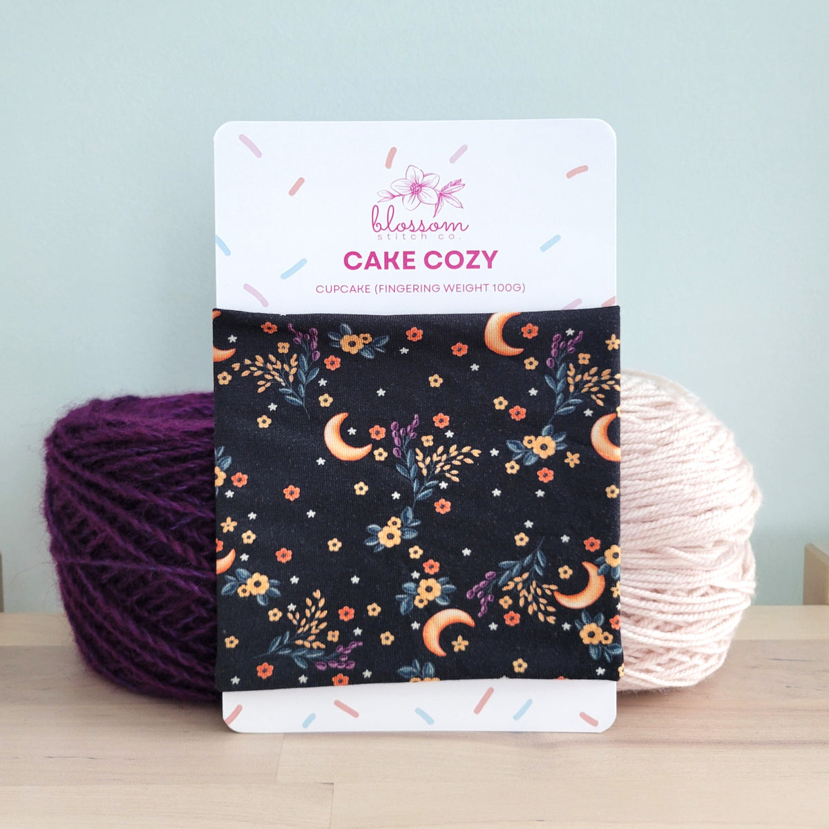 Blossom Stitch Co. Yarn Cake Cozy - Cupcake (Fingering Weight 100g)