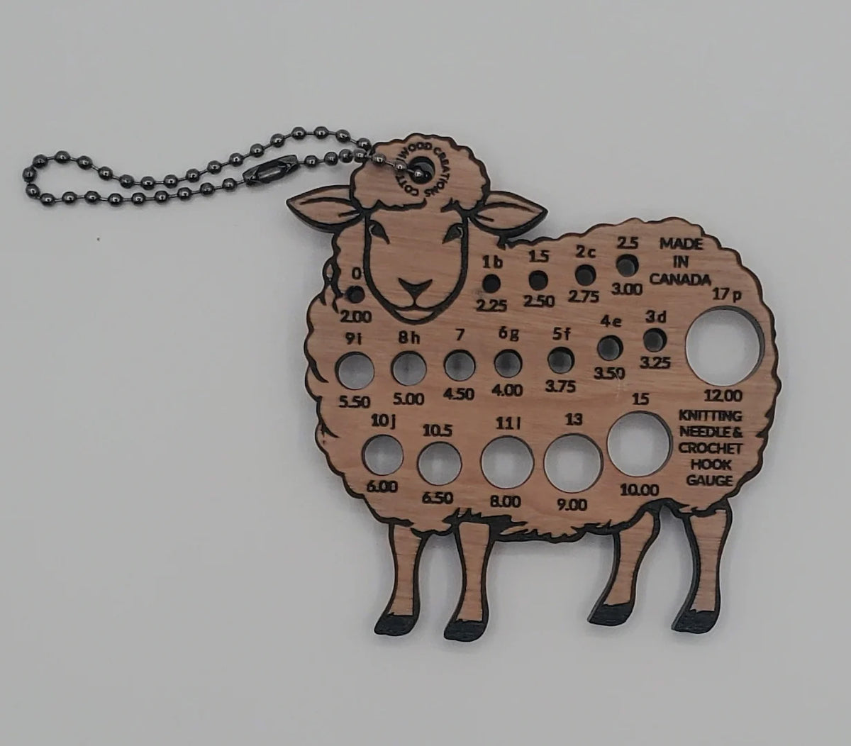 Cottonwood Creations Sheep Needle Gauge