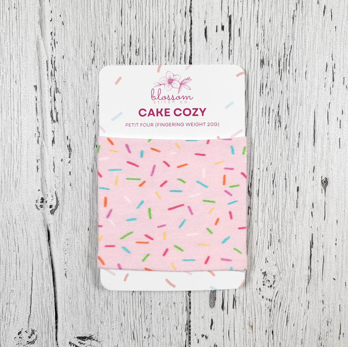 Blossom Stitch Co. Yarn Cake Cozy - Petit Four (Fingering Weight 20g)