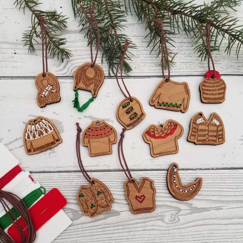 Katrinkles Stitchable Ornament Sets - Set of 4