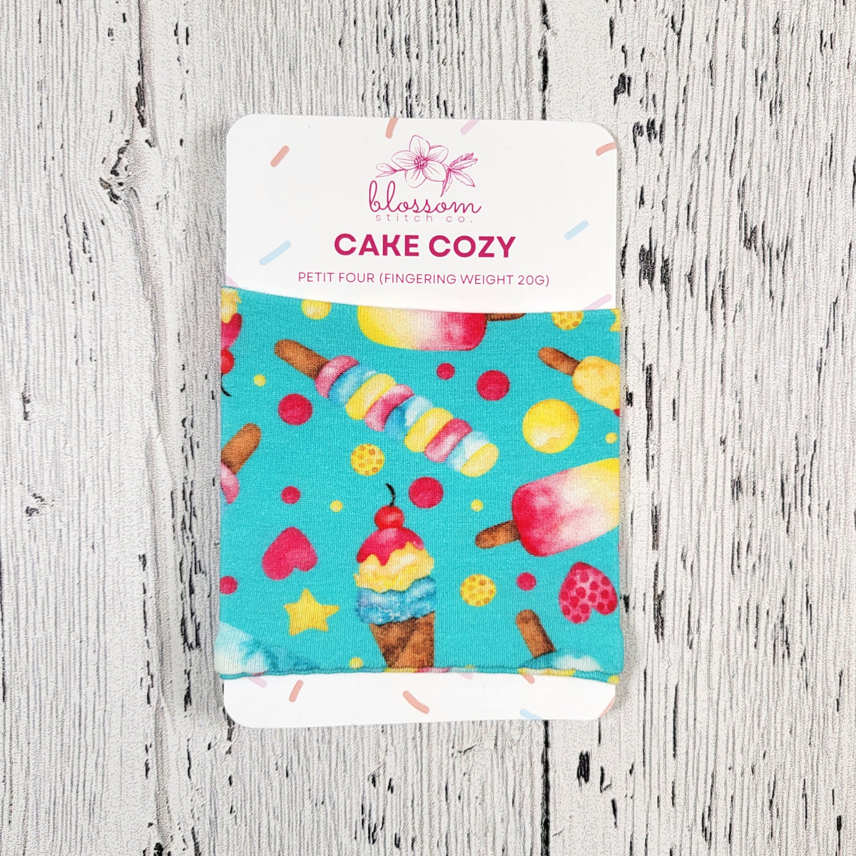 Blossom Stitch Co. Yarn Cake Cozy - Petit Four (Fingering Weight 20g)