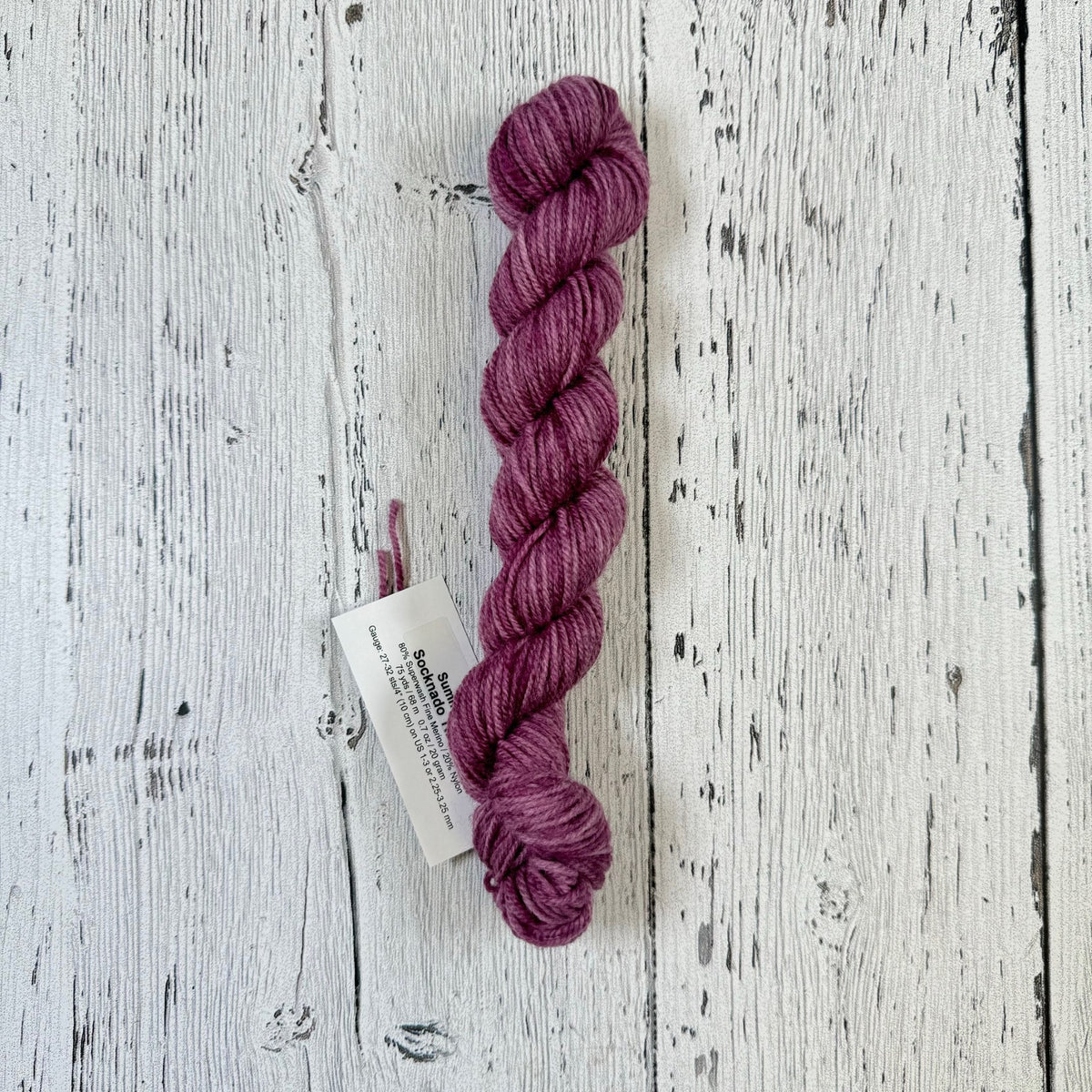 Summer Wine - Socknado Mini Twister 20 Gram - Dyed Stock