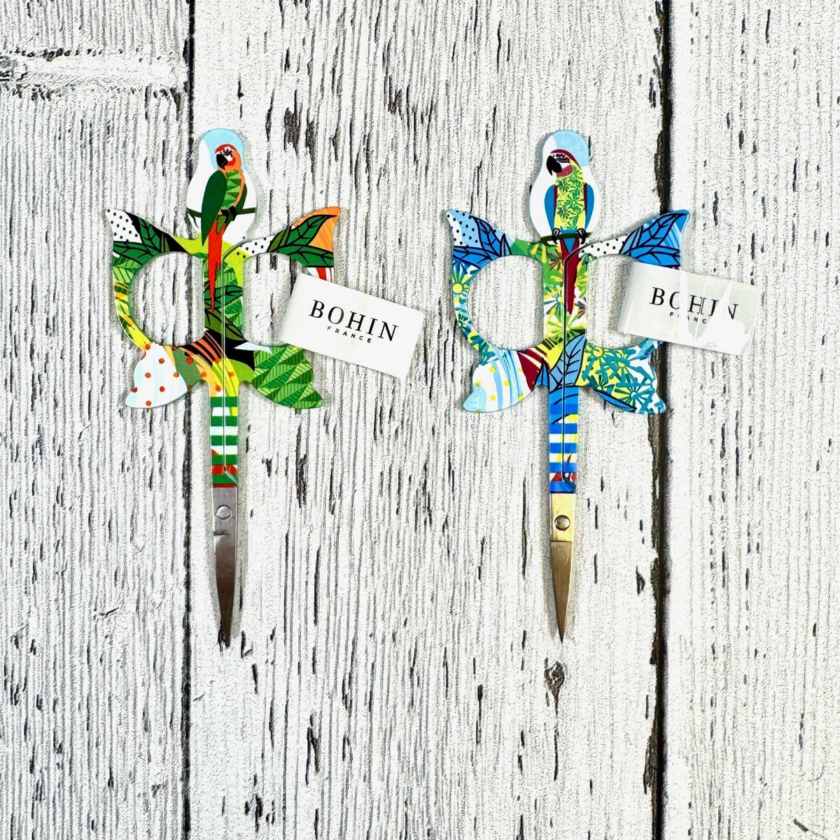 Bohin Embroidery Scissors Parrots  - Assorted Colours 90mm (3.5")