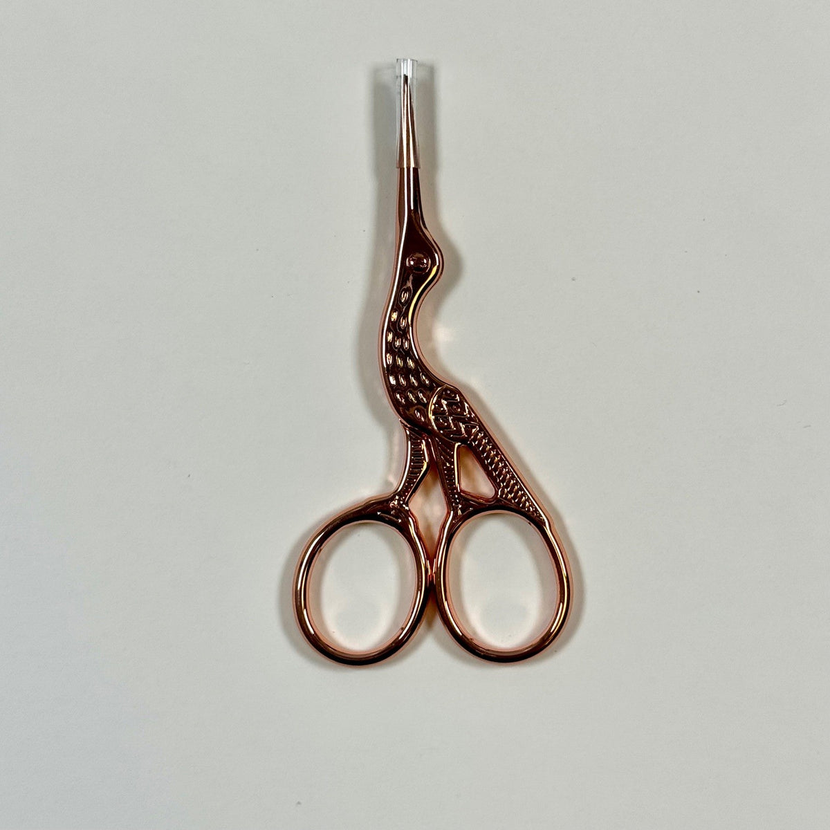 Rose Gold Stork Embroidery Scissors 95mm (3.75")