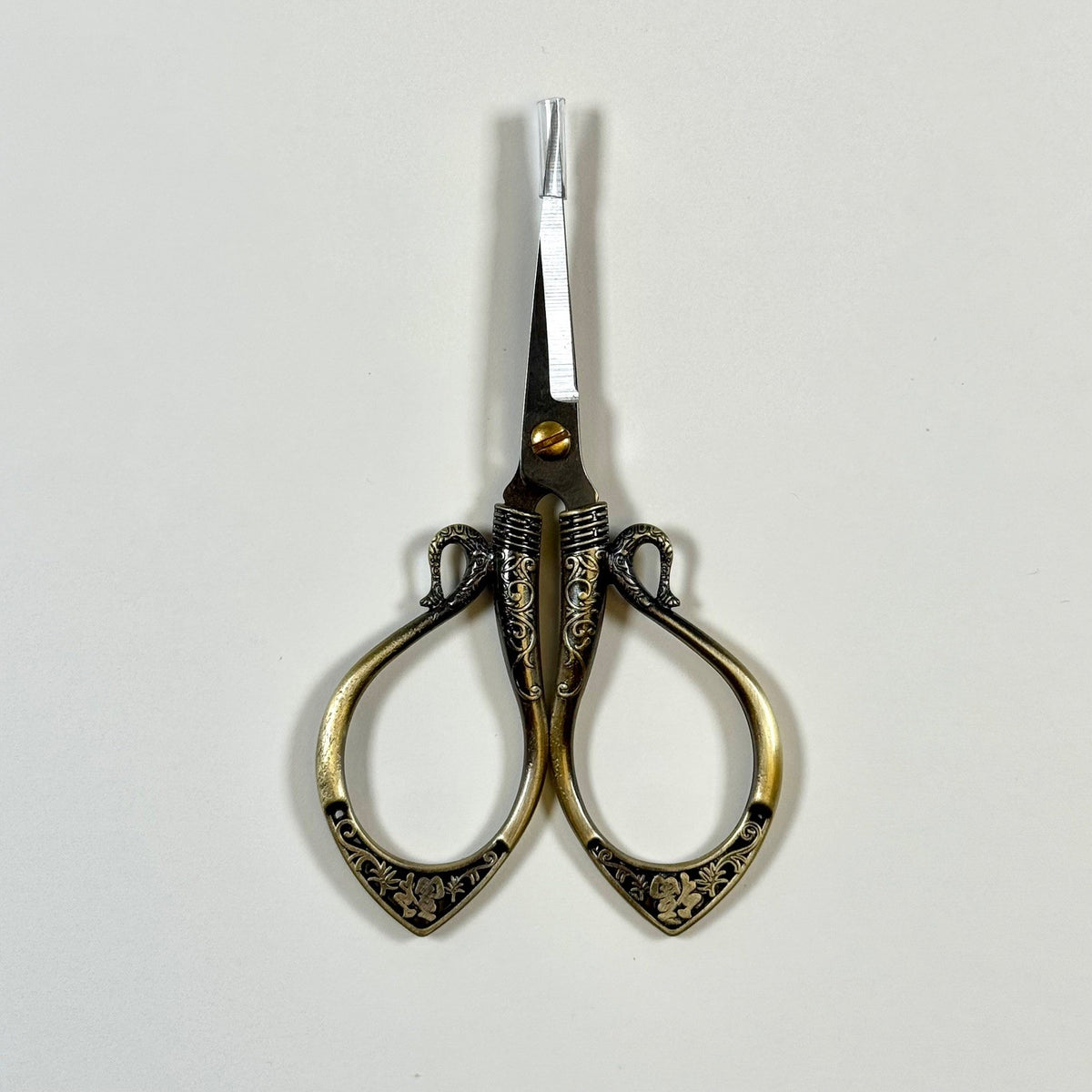Antique Brass Fine Embroidery Scissors 100mm (4")