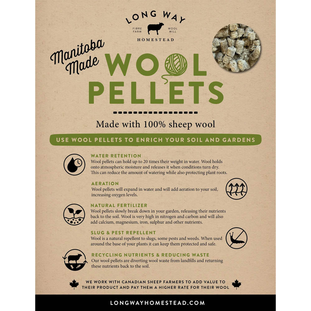 PREORDER - Long Way Homestead Canadian Wool Pellets