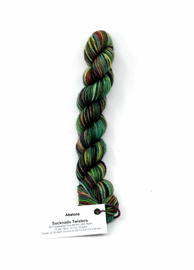 Abalone - Socknado Mini Twister 20 Gram - Dyed Stock