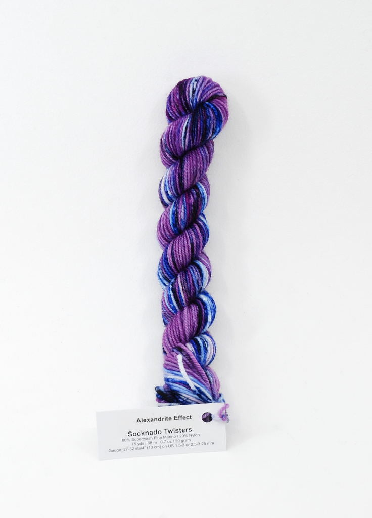 Alexandrite Effect - Socknado Mini Twister 20 Gram - Dyed Stock