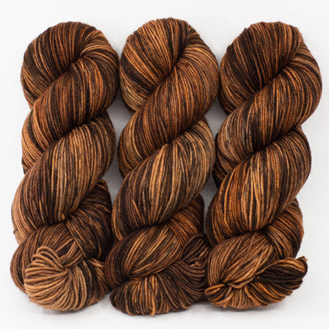 Brown Tabby - Little Nettle Soft Fingering - Dyed Stock