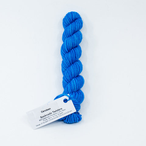 Cerulean - Socknado Mini Twister 20 Gram - Dyed Stock
