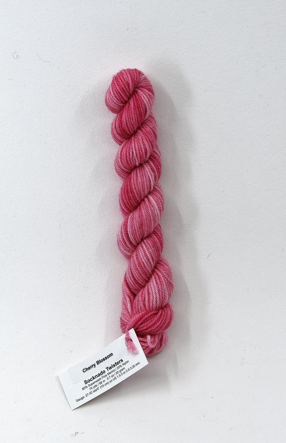 Cherry Blossom - Socknado Mini Twister 20 Gram - Dyed Stock