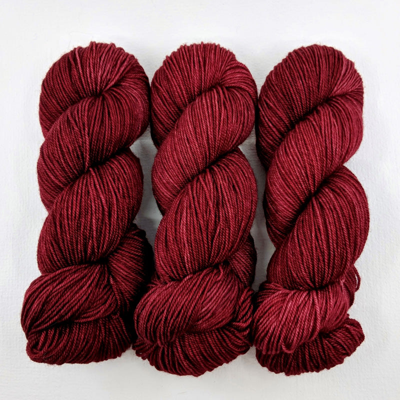 Cranberry - Little Nettle Soft Fingering - Dyed Stock