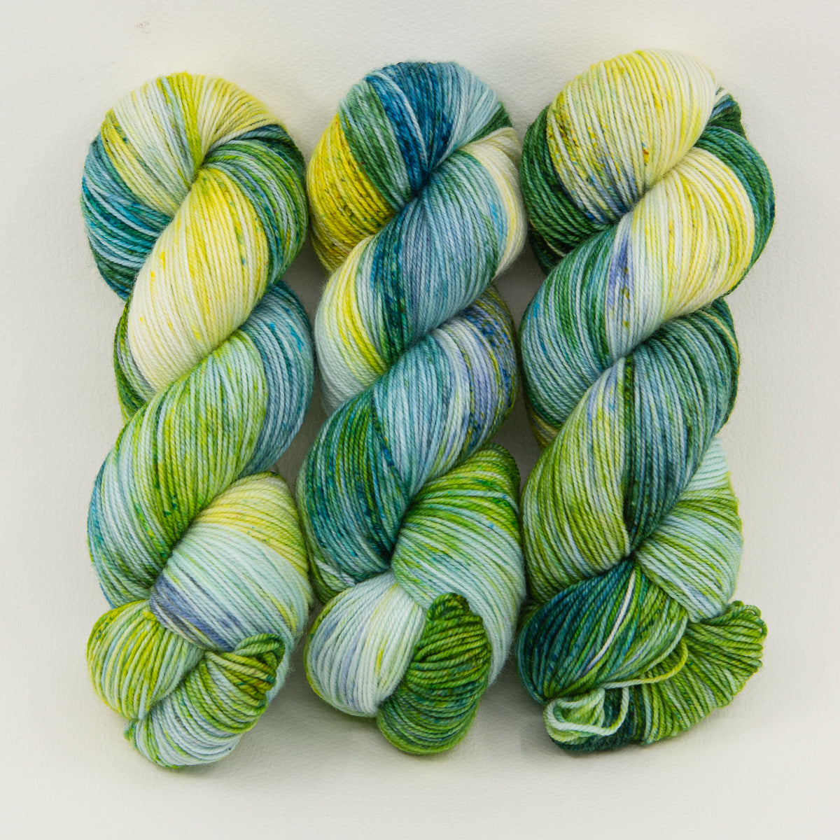 Green Wheat Fields - Van Gogh - Socknado Fingering - Dyed Stock