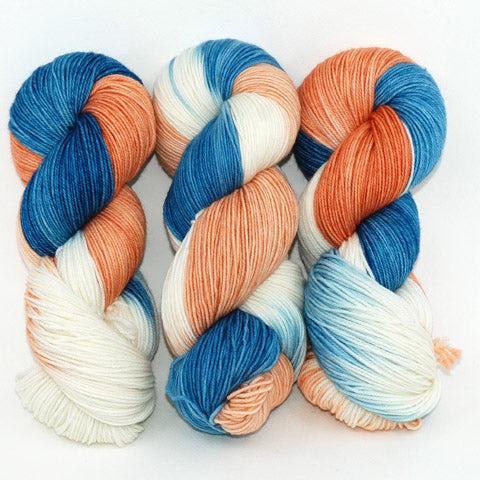 Flame Point Siamese - Passion 8 Fingering - Dyed Stock