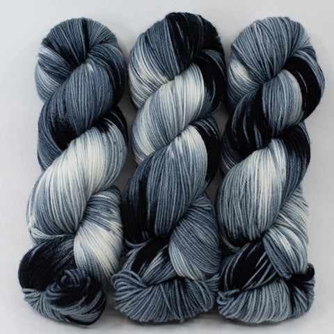 Grey Tabby - Little Nettle Soft Fingering - Dyed Stock