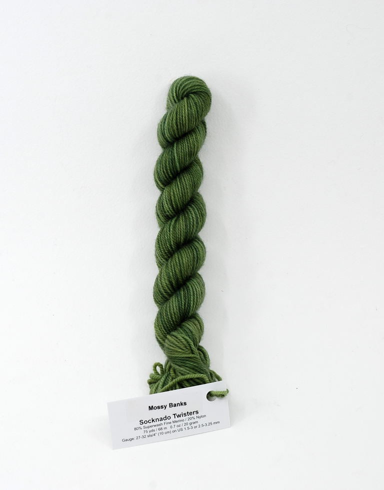Mossy Bank - Socknado Mini Twister 20 Gram - Dyed Stock