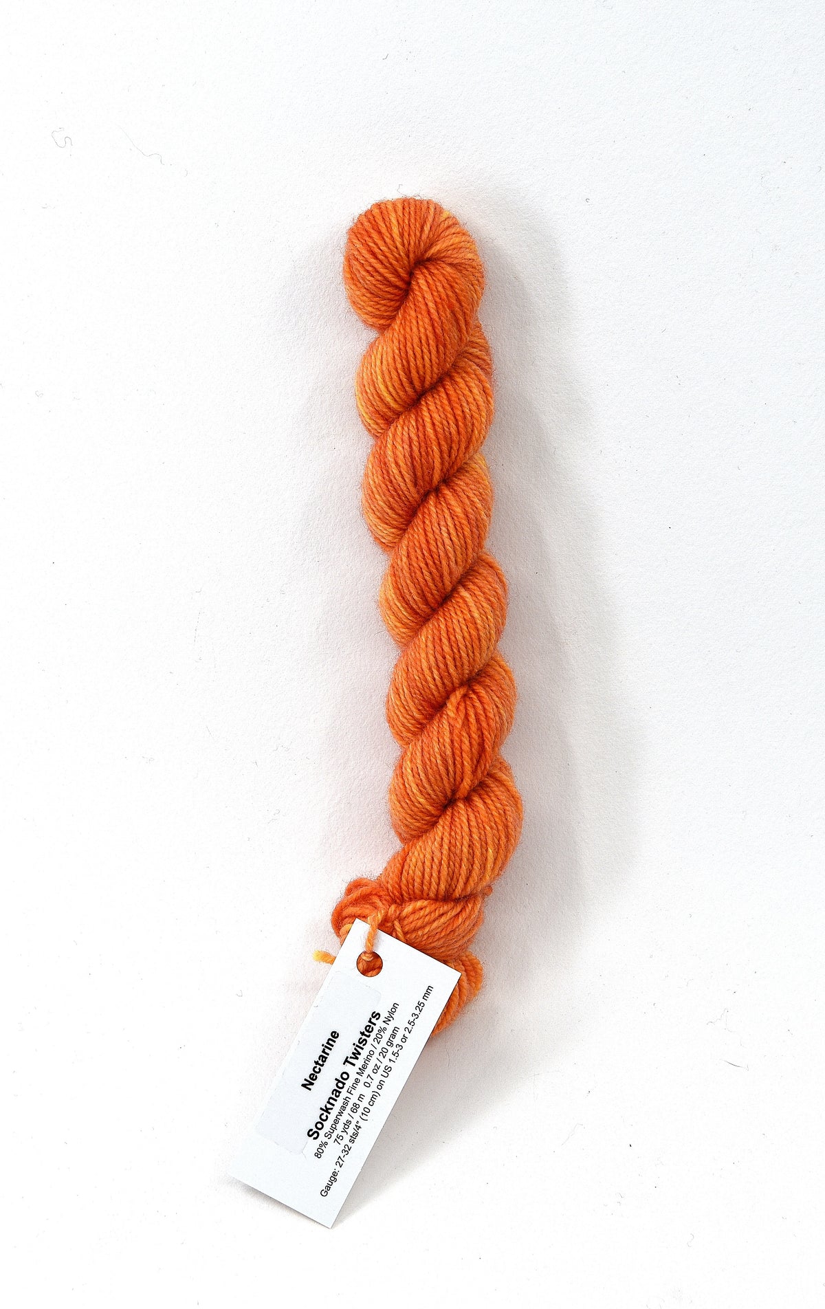 Nectarine - Socknado Mini Twister 20 Gram - Dyed Stock