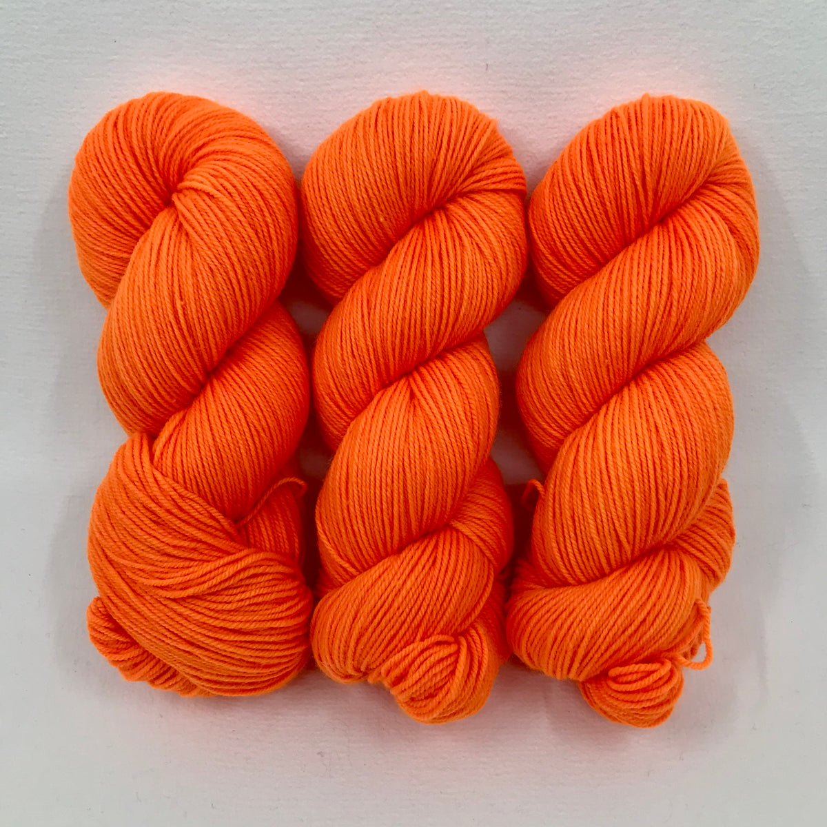 Orange Light Sabre - Socknado Fingering - Dyed Stock