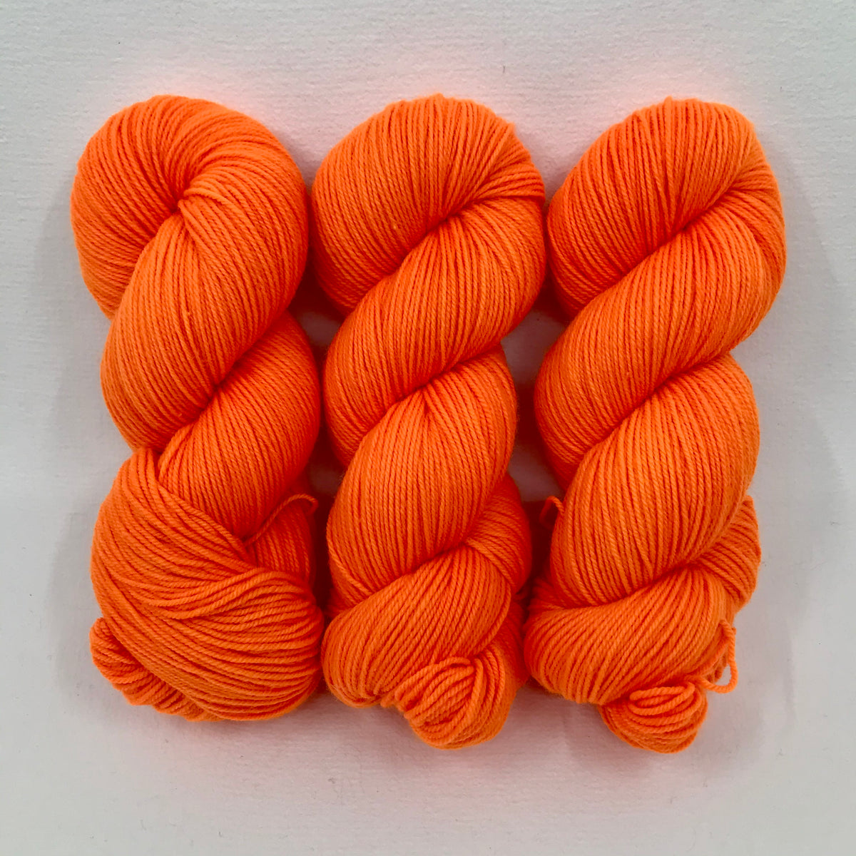 Orange Light Sabre - Little Nettle Soft Fingering - Dyed Stock
