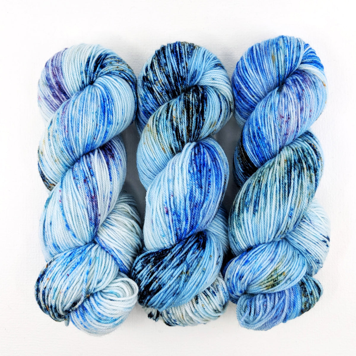 Picasso in Blue - Merino DK / Light Worsted - Dyed Stock