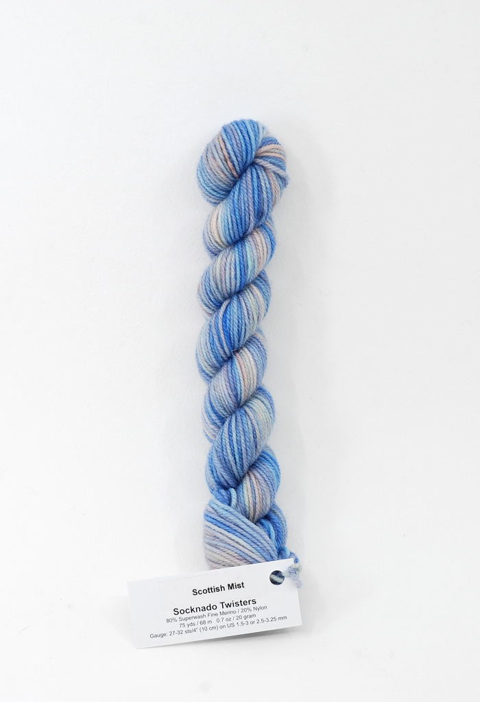 Scottish Mist - Socknado Mini Twister 20 Gram - Dyed Stock