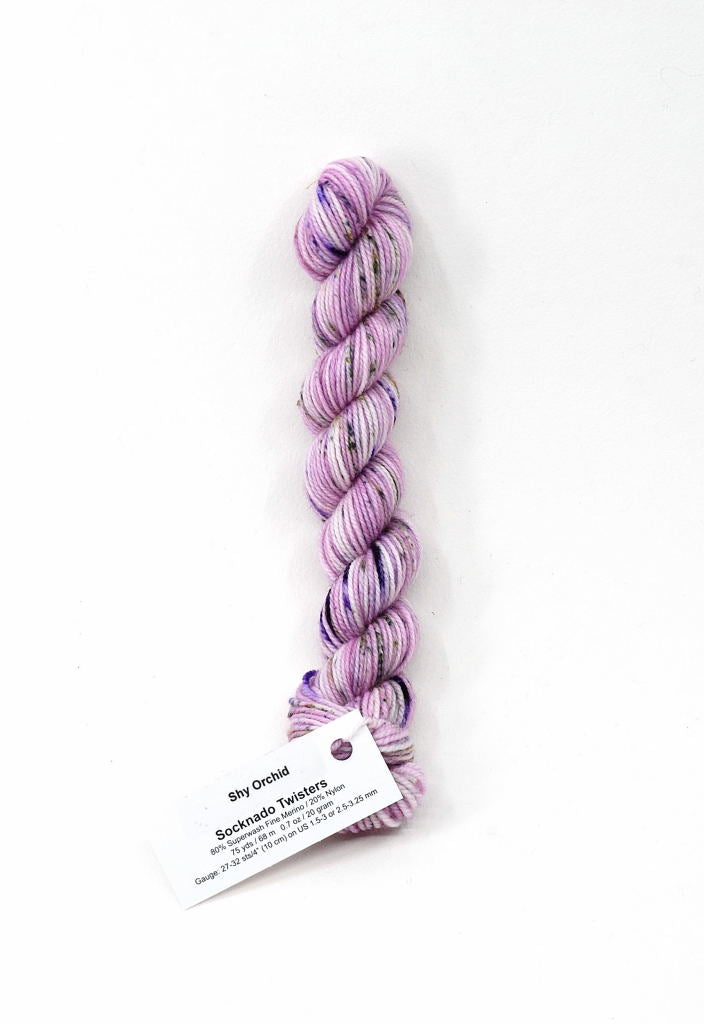 Shy Orchid - Socknado Mini Twister 20 Gram - Dyed Stock