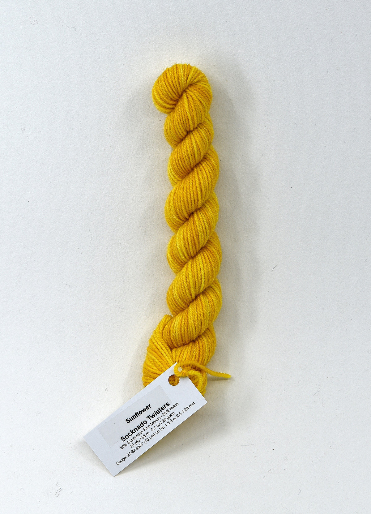 Sunflower - Socknado Mini Twister 20 Gram - Dyed Stock